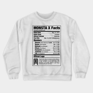 MONSTA X Nutritional Facts Crewneck Sweatshirt